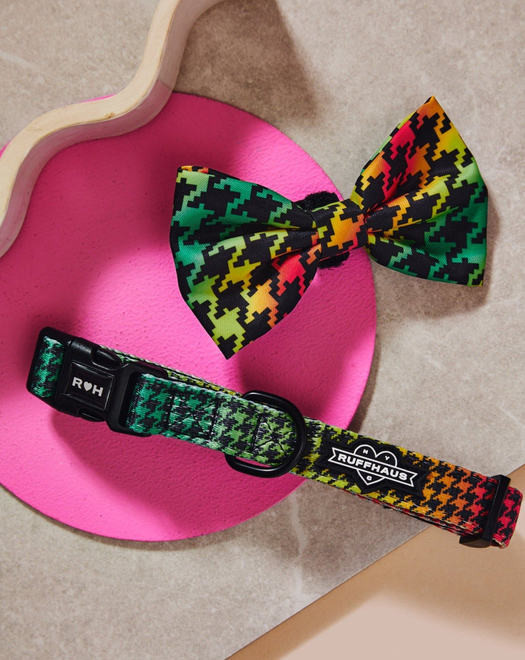 Bless Up Dog Collar & Bowtie